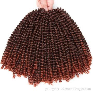 Crochet Braids Spring Twist Synthetic Braiding Hair Extensions Jamaican Bounce Spring Curly